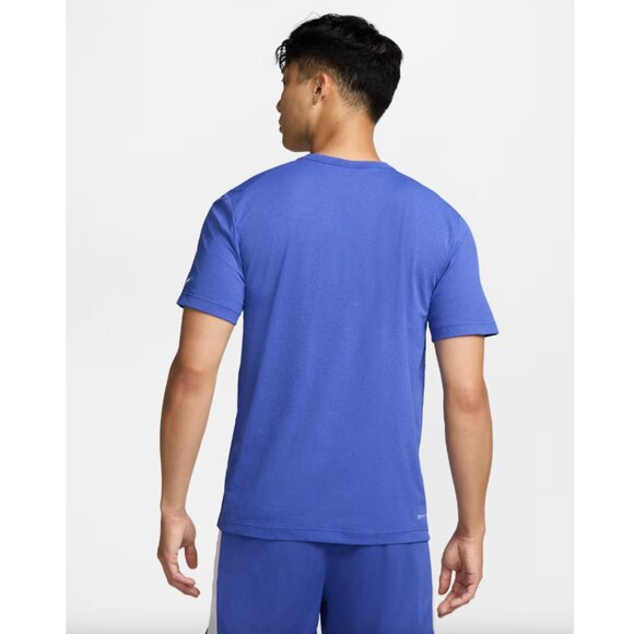 Nike Hyverse Track Club Men's Dri-FIT UV Short-Sleeve Running Gym Top Blue Large - Picture 3 of 13